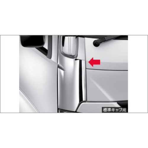 Chrome side panel set, chrome rear door panel (RH), (LH) for Toyota DYNA XZU600D-TUMMB-K (May 2013 – )